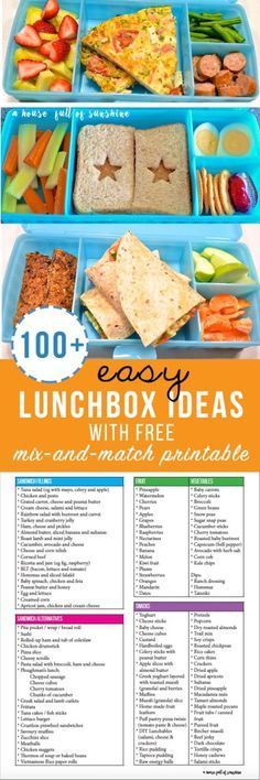 lunch box ideas with free printables for kids and adults to enjoy the day