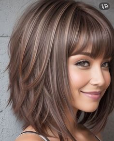 Rambut Brunette, Hairdos For Short Hair, Haircuts For Medium Hair, Penteado Cabelo Curto, Hair Color And Cut, Medium Length Hair Cuts