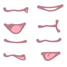 a set of different shapes and sizes of lips