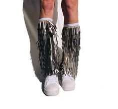 Womens Costumes, Boot Covers, Leg Sleeve, Leg Sleeves, Women's Costumes, Leg Warmers, Boots, Crochet, Silver