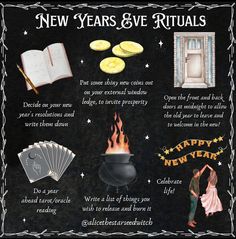 New Year’s Eve Witch Ritual, New Years Witch Tips, 12 Magical Nights Ritual, New Years Eve Witch Ritual, Witchy New Year Rituals, New Year’s Eve Witchcraft, Pagan New Year Ritual, New Years Witch Ritual, Witchy New Years Eve