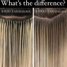 Home Hair Extension Salon, Hair Talk Extensions, Hair Extensions 20 Inch, Types Of Extensions Hair, I Tips Hair Extensions, Keratin Extensions Before And After, Hand Tied Vs Machine Weft, Backyard Salon, K Tips Hair Extensions