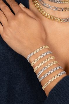 ICED CUBAN LINK BRACELET Be the life of the party with this ICED TWO TONE CUBAN LINK BRACELET! This ice cold accessory oozes with bling. Cuban Link Bracelet, Love And Co, Life Of The Party, Cuban Link, Girl Gang, Miami Fl, Silver Bracelets, Link Bracelets, Two Tone