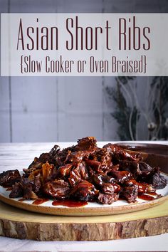 Korean Short Ribs Crockpot Recipe, Balsamic And Brown Sugar Short Ribs, Bone In Short Ribs Slow Cooker, Asian Short Ribs Recipe Crockpot, Japanese Short Ribs Recipe, Asian Pork Short Ribs Recipe, Frozen Short Ribs Crock Pot, Crockpot Beef Short Ribs Crock Pot, Frozen Short Ribs Instant Pot