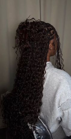 Bohemian Braided Hair, Boho Braided Hairstyles, Romantic Waves, Boho Knotless, Bohemian Braids, Box Braids Hairstyles For Black Women, Cute Box Braids Hairstyles, Protective Hairstyles Braids, Pretty Braided Hairstyles