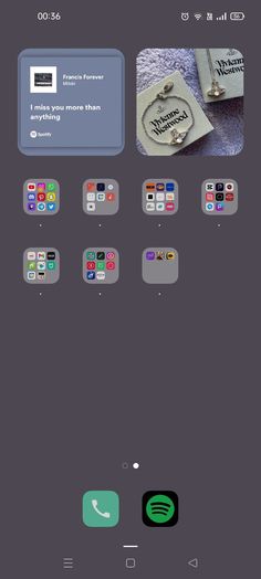 an iphone screen with several different icons on it