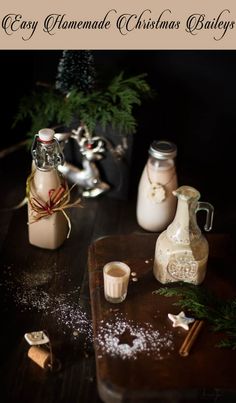 homemade christmas baubles are sitting on a cutting board