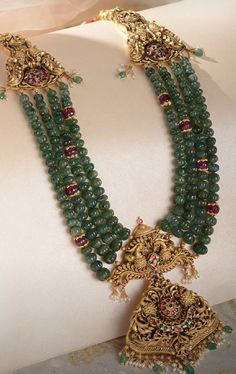 Gold Wedding Jewelry Necklace, Gold Bridal Necklace, Beads Collection, Antique Gold Jewelry Indian, Bridal Jewellery Design, Pearl Jewelry Design