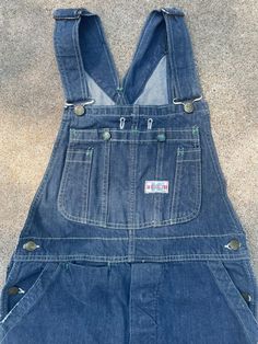 Great pair of overalls in good vintage condition with original repairs. See all photos. Size tag's been cut. This is a vintage item, sold as-is/used, described to the best of my knowledge. Please see all images, measurements & shop policies before purchase. Thank you for considering a RoadRunner garment. Patched Denim, Denim Patches, Denim Overalls, Vintage 1970s, Shop Policies, Mens Jeans, Festival Season, Overalls, Work Wear