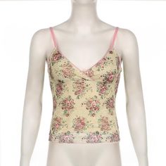 Please refer to our sizing chart for a guideline when choosing a size. 5 business days order processing time. 90% polyester 10% spandex Fitted V-neck Floral Print Tank Top, Lace Floral Print Sleeveless Camisole, Floral Lace Sleeveless Camisole, Sleeveless Lace Top With Floral Print, Lace Spaghetti Strap Top With Floral Print, Lace Tops With Spaghetti Straps And Floral Print, Floral Print Lace Camisole Top, Spring Lace Camisole With Floral Print, Spring Lace Fitted Camisole