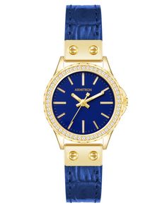 Everyone loves a refined classic. Enter: Tilly. This delicate rectangular watch is pure sophistication with its traditional roman numeral markers. Available with a metal or ceramic bracelet, Tilly offers an array of styles ready to elevate any look. Available exclusively on Armitron.com. Chic Gold Watch With Rectangular Dial, Trendy Gold Watch With Rectangular Dial, Rectangular Watch, Rectangle Watch, Croc Leather, Jewelry Clasps, Roman Numeral, Analog Watch, Blue Band