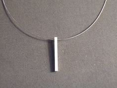 Sterling silver Stick  necklace modern contemporary by 2212jewelry, $18.00 Minimalist White Gold Square Pendant Jewelry, Modern White Square Pendant Jewelry, Modern Square White Gold Jewelry, Modern White Gold Square Pendant Jewelry, Minimalist Square Metal Jewelry, Modern Sterling Silver Rectangular Pendant Jewelry, Modern Silver Rectangular Jewelry, Modern Sterling Silver Jewelry With Rectangular Pendant, Minimalist Square White Gold Jewelry