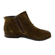 Salvia Carly (Women) - Loden Hydra Boots - Fashion - Ankle Boot - The Heel Shoe Fitters Winter Weather, Eva Foam, Suede Booties, Chukka Boots, Arch Support, Low Cut, Fashion Boots, Double Layer, Bootie