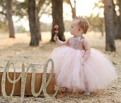 Toddler Flower Girl Dress, Toddler Flower Girl, Flower Girl Dress Baby, Birthday Tutu Dress, Flower Girl Dresses Blue, 1st Birthday Dresses, Pink Tulle Dress, Toddler Flower Girls, Rose Gold Dress