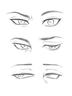 the different types of eyes drawn by hand on white paper stock photo - 1387982