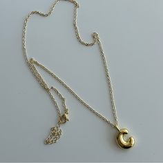 New Gold Anti Tarnish Chain And Charm High Quality Charm Letter C Puffy Bubble Style Chain Is Approx 18” Extender Is About 2” Lobster Clasp C Necklace, 2024 Wishlist, Gold Bubbles, Bubble Style, Bubble Letter, Bubble Letters, Letter C, Cell Phone Holster, Phone Holster