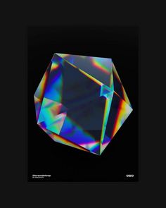 an image of a diamond that is in the middle of some sort of black background