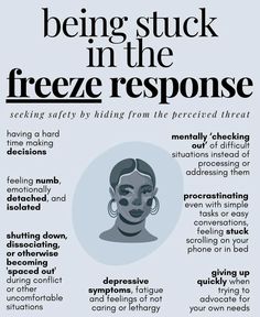 📌 freeze survival response: a physiological state of disconnection and disempowerment. | Natalia Rachel posted on the topic | LinkedIn Freeze Response, Mental Health Facts, Mental Health Therapy, Emotional Awareness, Mental Health Resources, Mental And Emotional Health, Health Facts, Health Awareness, Mental Wellness