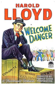 WELCOME DANGER MOVIE POSTER *2X3 FRIDGE MAGNET* HAROLD LLOYD CLASSIC DYNAMITE