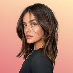 Medium Length Curve Cut Layered Hair Ideas, Straight Layered Hair, Strong Features, Layered Haircuts, Layered Hair, Hair Ideas, Hair Cuts, Hair, Beauty