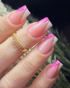 Unghie Sfumate, Cute Acrylic Nail Designs, Nails 2023, Acrylic Nails Coffin Short, Short Acrylic Nails Designs, Pink Acrylic Nails, Nail Art Ideas