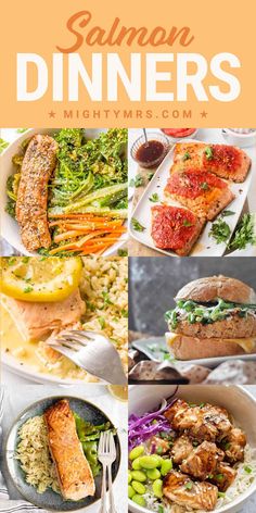 Salmon Dinner Recipes Healthy Kale Salad, Rice And Asparagus, Salmon Dinner Ideas, Salmon With Cream Sauce, Salmon Dinner Recipes, Quick Pasta Recipes, Dinner Rotation, Pepper Seasoning, Delicious Seafood Recipes