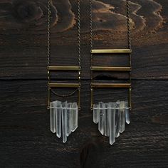 Pinterest Jewelry, Jewelry By Brand, Raw Crystal Jewelry, Lucky Brand Jewelry, Geometric Jewelry, Brass Jewelry