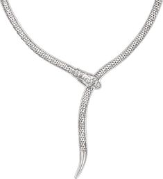 Elegant Snake-shaped Jewelry For Formal Occasions, White Gold Snake Jewelry For Formal Occasions, Elegant Silver Snake Shape Chain Necklace, Elegant Silver Snake-shape Chain Necklace, Elegant Sterling Silver Snake Necklace, Elegant Engraved Snake-shaped Jewelry, Elegant Sterling Silver Snake Jewelry, Elegant Sterling Silver Snake-shaped Jewelry, Formal Sterling Silver Jewelry With Snake Chain