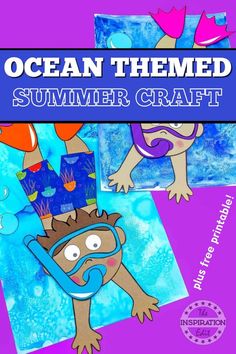 Are you looking for a fun kid's summer printable craft to do with your kids? If so, then this Snorkel Diver Craft Printable from is the perfect summer activity for you! It is a great way to entertain your kids when it is raining or too hot to go outside. Try this fun kid's activity this summer!Activities For Kids.Ocean Theme Preschool. Ocean Kids Ocean Theme Crafts.Ocean Crafts.Summer Crafts For Kids Preschool Ocean, Ocean Theme Crafts, Ocean Theme Preschool, Summer Boredom, Summer Printables, Ocean Kids, Summer Activity, School Glue