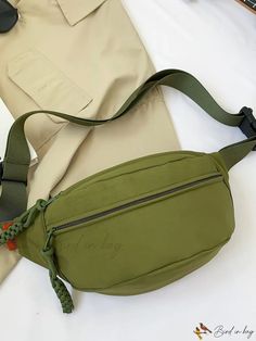 Bird in Bag - Womens Fashionable and Versatile Everyday Travel Bag - Green Green Casual Canvas Bag With Zipper, Trendy Green Shoulder Bag With Pockets, Casual Green Canvas Bag With Zipper, Green Casual Belt Bag For Daily Use, Casual Green Belt Bag For Everyday Use, Casual Green Belt Bag For Daily Use, Casual Green Canvas Bag With Zipper Pocket, Green Belt Bag With Zipper Closure For Everyday Use, Trendy Green Belt Bag With Pockets