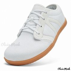 Olivia Mark - Wide Toe Running Barefoot Shoes with Soft Soles for Casual Breathable Knitted Mesh Shoes Barefoot Running Shoes, Mesh Shoes, Barefoot Shoes, Shoe Sole, Casual Lace, Sports Footwear, Rubber Heels, Skate Shoes, Low Heels