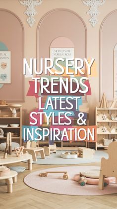 nursery furniture and toys are featured in this advert for the children's store