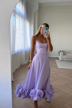 F00182644-405 Purple A-line Fit And Flare Dress, Fitted Purple A-line Maxi Dress, Purple A-line Sundress, Purple Fit And Flare A-line Dress, Purple Midi Dress For Prom In Spring, Purple Midi Dress For Spring Prom, Floral A Line Dress, Cami Maxi Dress, Short Blouses