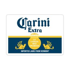 the label for corona extra beer