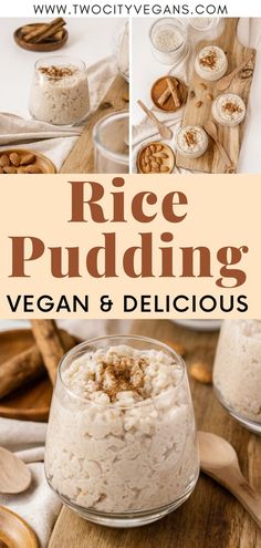 rice pudding with vegan and delicious ingredients