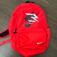 Brand New With Tag Never Been Used Nothing Wrong With It Price Includes Shipping And Taxes We Paid For When Purchased Nike Everyday Standard Backpack, Red Nike Travel Bag, Nike Red Travel Bag, Nike Travel Standard Backpack, Nike Bags With Zipper Closure For Back To School, Nike Shoulder Bag For School, Nike School Bag With Adjustable Strap, Nike Rectangular Backpack For Everyday Use, Red Nike School Bag