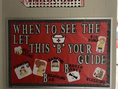 a bulletin board that says when to see the let this b's your guide