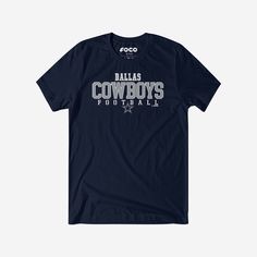 Dallas Cowboys Football Wordmark T-Shirt FOCO Navy S - FOCO.com Dallas Cowboys Women, Dallas Cowboys Shirts, Personal Things, Nfl T Shirts, Dallas Cowboys Football, Dallas Cowboys Cheerleaders, Logo Display, Cowboys Football, Cowboys Shirt