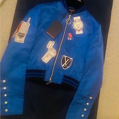 Blue Size 40 Brand New Louis Vuitton Jacket, New Jacket, Limited Time, Color Blue, Jackets For Women, Jackets & Coats, Louis Vuitton, Brand New, Blue