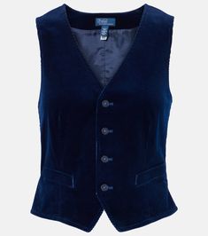 Find RALPH LAUREN Cotton Corduroy Vest on Editorialist. Material: 100% cotton. Care instructions: machine wash at 30 degrees. Made in China. Designer color name: Indigo. Lining: 100% cupro. Closure: buttoned front. Corduroy Vest, Polo Ralph Lauren Women, Cotton Poplin Shirt, Outerwear Vest, Womens Blazers, Menswear Inspired, Ralph Lauren Womens, Poplin Shirt, Shirt Skirt