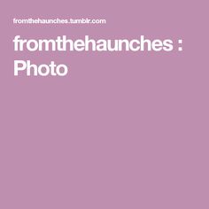 the front cover of fromthehaunches photo