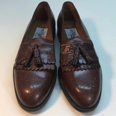 Bally Prestige Richfield Brown Leather Tassel Loafers Size 9 Made In Switzerland Never Worn Like New Bally Shoes, Tassel Loafers, Leather Tassel, The Prestige, Slip Ons, Loafer Shoes, Switzerland, Brown Leather, Tassels