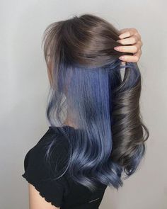 Underneath Hair, Hair Color Streaks, Hair Streaks, Dyed Hair Inspiration, Hair Dye Ideas