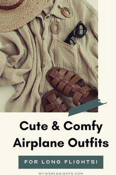 This blog post is all about airplane outfits and what to wear on a plane. Learn all about travel outfits, flight outfits, and airport outfits. Read more about comfy travel outfits at myworldsights.com Airplane Outfit, Perfect Travel Outfit, Air Port Outfit