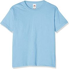 T shirt new condition, for men. Size is L. How To Knot A Tee Shirt, Plain Shirts, Plain Tshirt, Blue T, Mens Crew Neck, Blue Tshirt, The Loom, Fruit Of The Loom, Boy's Clothing