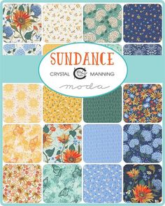 the cover of sundance crystal manning's modern quilting book, featuring many different