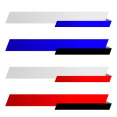 three different colored lines are shown in the same color scheme, one is red, white and blue