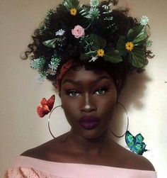 everyday makeup 59 trendy makeup ideas for black women lip colors dark skin Dark Skin Makeup Dark S Lip Color Dark Skin, Dark Purple Lips, Makeup Dark, Flowers In Her Hair, Purple Lips, Grow Long Hair, Dark Skin Beauty, Women Skin, Trendy Makeup