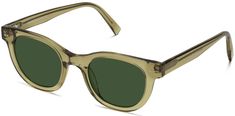 Gideon Sunglasses in Green Tea Crystal | Warby Parker Lens Guide, Eye Exam, Warby Parker, Cellulose Acetate, Prescription Lenses, Green Tea, Green And Grey, Sunglasses, Tea