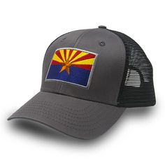 PRICES MAY VARY. 𝗔𝗥𝗜𝗭𝗢𝗡𝗔 𝗙𝗟𝗔𝗚 (𝗕𝗟𝗔𝗖𝗞): Show your ARIZONA pride with this high-quality embroidered Arizona flag baseball hat. Durable and made of the highest quality materials. NOT flimsy cheap material. 𝗢𝗡𝗘 𝗦𝗜𝗭𝗘 𝗛𝗜𝗧𝗦 𝗠𝗢𝗦𝗧: Hat is standard size (58cm), with a mid-crown depth. It has a snapback adjustment, and its stiff backing will mold to your head. 𝗘𝗠𝗕𝗥𝗢𝗜𝗗𝗘𝗥𝗘𝗗 𝗔𝗥𝗜𝗭𝗢𝗡𝗔 𝗙𝗟𝗔𝗚 𝗣𝗔𝗧𝗖𝗛 𝗛𝗔𝗧: The raised patch is high quality, and contains a de Arizona Hat, Arizona Flag, Flag Hat, Patch Hat, Flag Patches, Black Flag, Hats Snapback, Hat For Man, Tie Colors